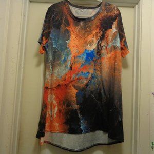 YOU ARE MY UNIVERSE COSMOS TEE DRESS OR LONG TOP 2XL